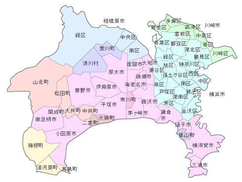共済代理店のご案内 地図から探す 神奈川県福祉共済協同組合
